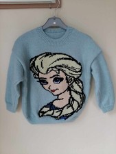 PULL  FAIT MAIN  6 ans  La  reine des neiges