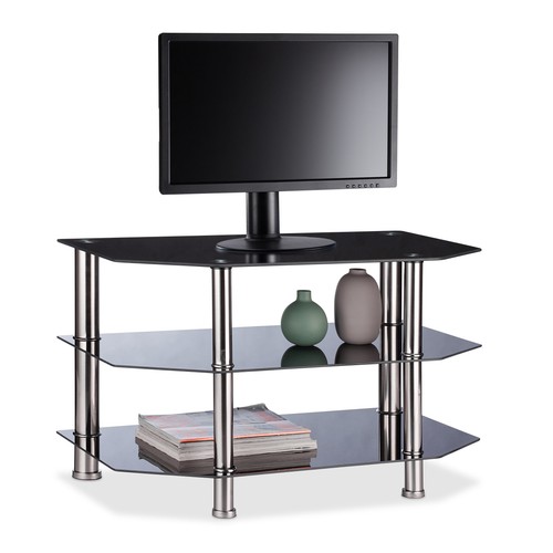 Table verre noir - en,