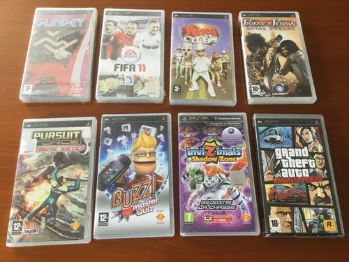 Lot jeux psp neufs - 8,