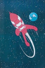 Tintin Plaque Métal 