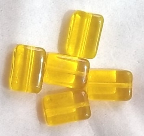Perles verre rectangle - 5,