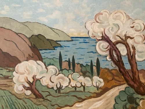 Peinture huile panneau - peinture,