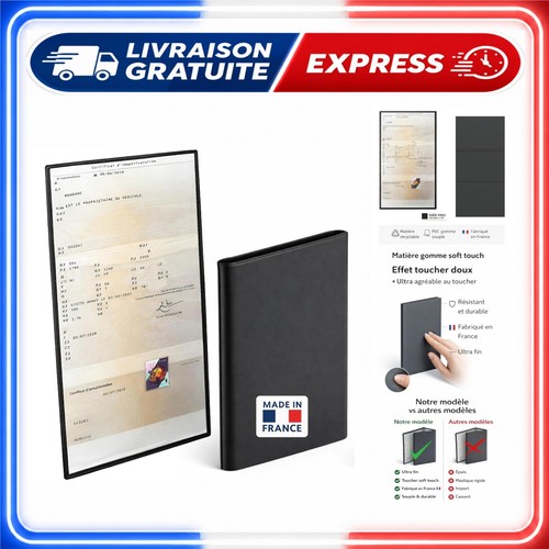 étui carte grise - carte, volets