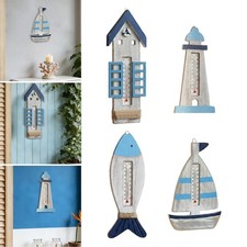 Thermomètre mural en bois