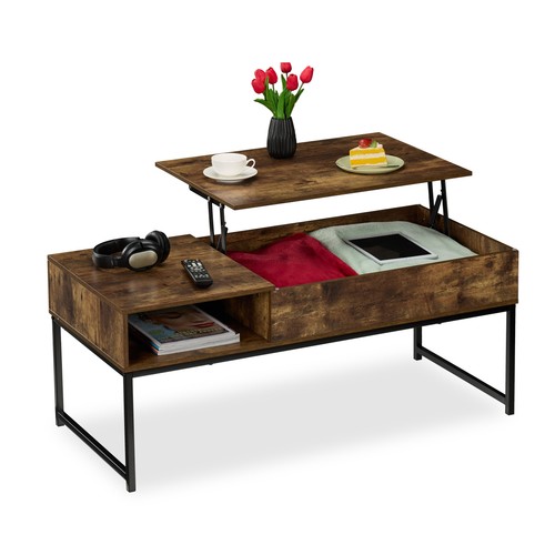 Table basse plateau relevable