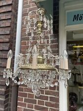 Crystal chandelier from the 60s 70s glass ceiling lamp