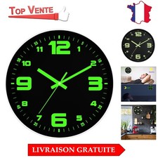 Horloge Murale Ronde 30cm - Lumineuse et Silencieuse pour Cuisine et Bureau