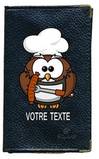 Etui carte grise noir en cuir