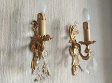 Paire d'appliques en bronze