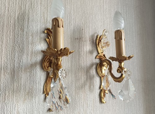 Paire appliques bronze - paire, en