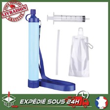 Filtre à eau Paille Filtrante de Survie Equipement d’urgence Purificateur Voyage