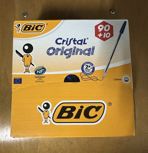 Boite 100 stylos - boite, bille