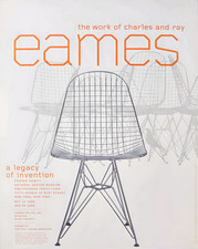 Charles & Ray Eames Wire Chair Poster Design Exhibition...