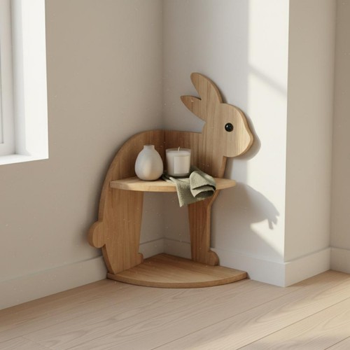 étagère coin lapin - coin, déco