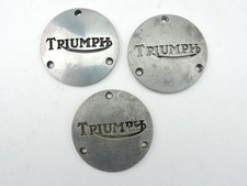 3 Triumph 57-4645 Inspection Covers  650 750 Bonneville Tiger Trophy 236