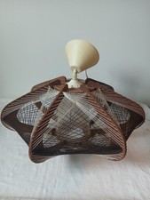 Lustre, suspension, 1960, vintage, bois et fils tendus, Design Scandinave
