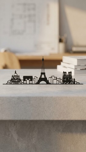 Autocollant mural noir - , skyline