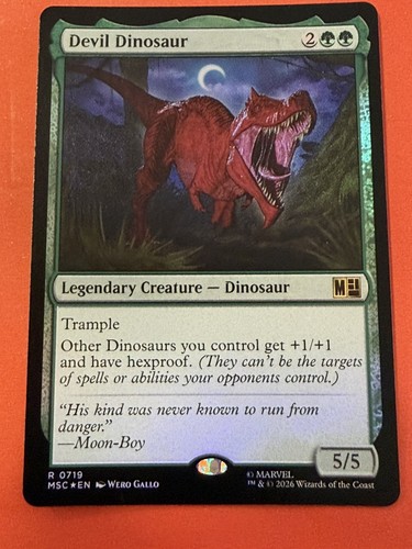 Mtg marvel devil dinosaur - marvel,