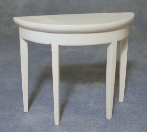 Table mur demi lune peinte - table,