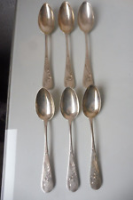 6 beautiful old spoons, 800 silver, teaspoons.., H. Damp
