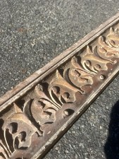 280cm Baguette Boiserie Moulure Bois Sculpté Ancien Château Cadre Encadrement