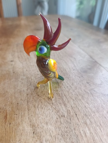 Oiseau verre soufflé style - soufflé,