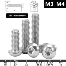 Vis Tête Bombée BHC , Inox