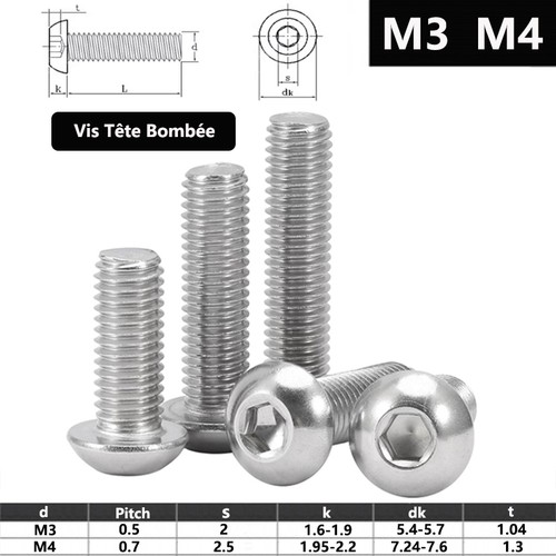 Vis tête bombée - bhc, ,