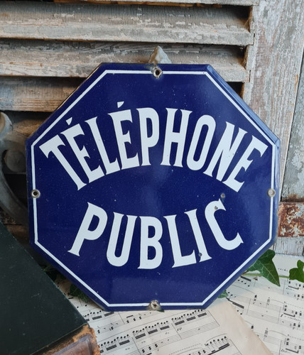 Ancienne plaque emaillee - ancienne,
