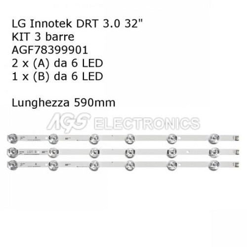 Kit barres strip led - barres, 6