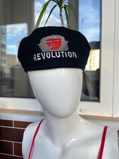 Vintage Conte Of Florence Wool Beret with Che Guevara Embroidery Size 56