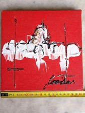 SMALL PAINTING MODERN SIGNATURE TO IDENTIFY DLG GEORGES MATHIEU 20X20