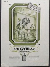 RARE ADVERTISEMENT COINTREAU JEAN ADRIEN MERCIER 1938