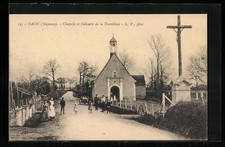CPA Daon, Chapelle et Calvaire