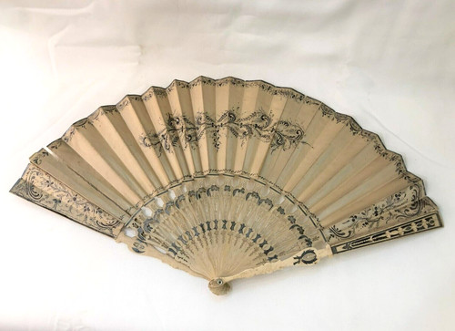 Ancien éventail époque - éventail, d'époque