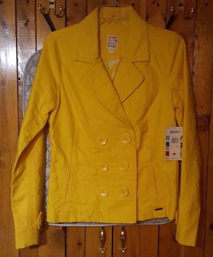 Yellow cotton pea coat - yellow,