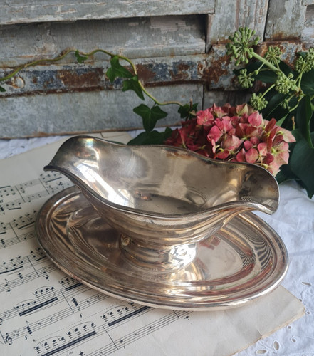 Ancienne sauciere metal - sauciere,