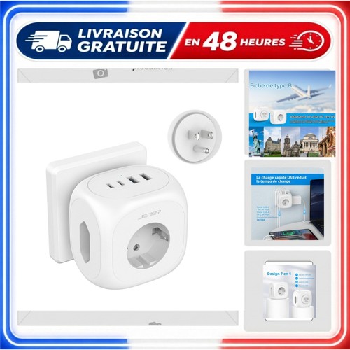 Adaptateur voyage usa - adaptateur, 1