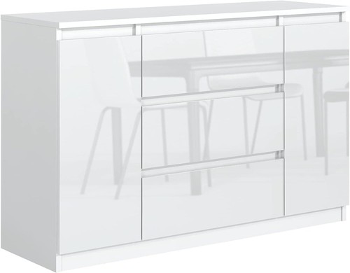 Commode blanc haute brillance - haute,
