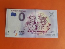 BILLET 0 EURO BLAKE ET MORTIMER JACOBS 2018 ETAT NEUF