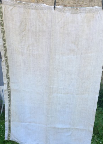 Rideau ancien toile lin - en, de