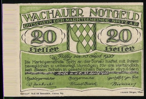 Monnaie nécessité spitz - de,