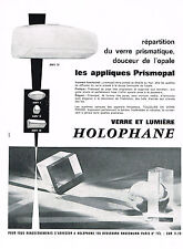 ADVERTISING 1964 HOLOPHANE glass & fixtures sconces PRISMOPAL