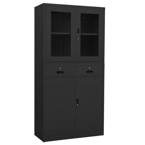 Armoire bureau anthracite - armoire,