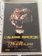Vintage 1986 Tiger Alarm Press Advertising