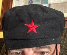 Red Star Beret Black Hat