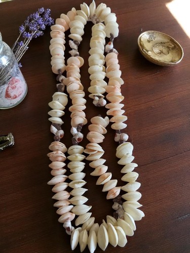 Collier vintage coquillages - collier, en