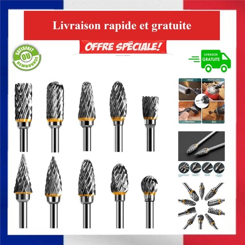 Jeu fraises rotatives acier - rotatives,