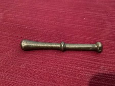 "OLD SMALL BRONZE MORTAR PESTLE" L.8.8 cm - width 1.3 cm - weight 44 g"