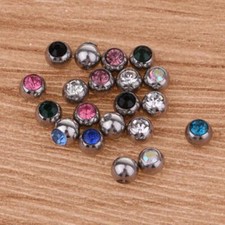 20pcs Piercings En Acier